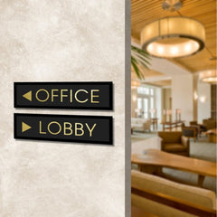 Acrylic Office & Lobby Direction Sign